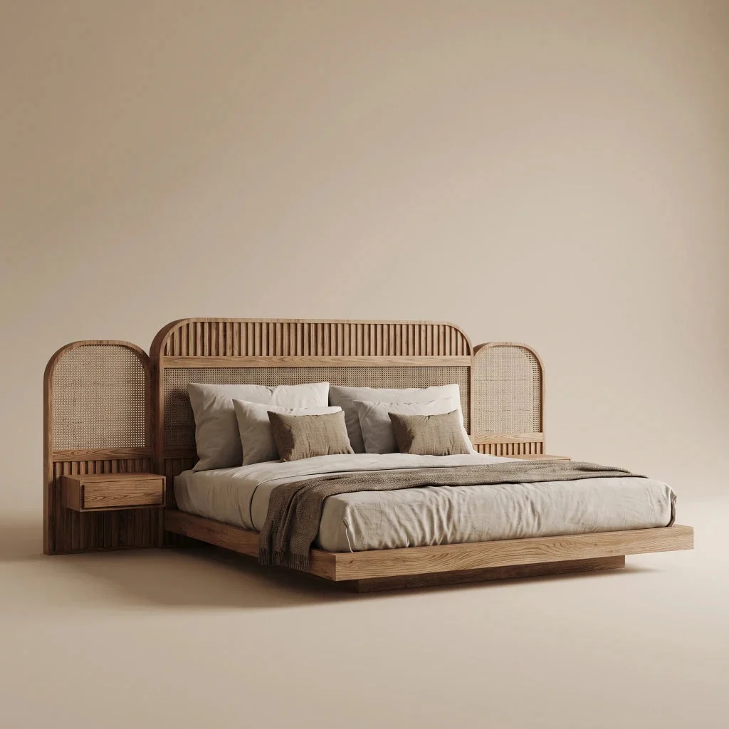 Bed with Two Commodes — 2